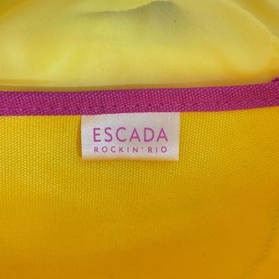 LOT 140B: Escada Rockin' Rio Lined Canvas Tote & Cherokee Woven Bag w/ Tag