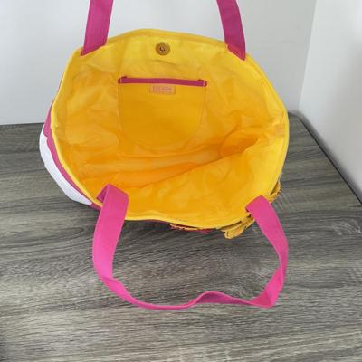 LOT 140B: Escada Rockin' Rio Lined Canvas Tote & Cherokee Woven Bag w/ Tag