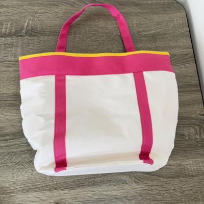 LOT 140B: Escada Rockin' Rio Lined Canvas Tote & Cherokee Woven Bag w/ Tag