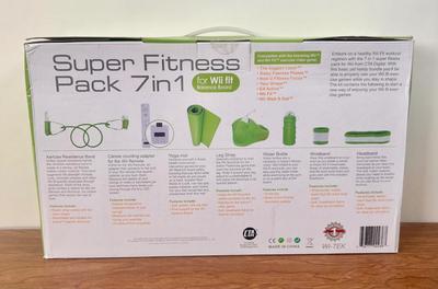 LOT 141B: Unopened Nintendo Super Fitness Pack for Wii Fit & Aerobic Step for Wii Fit