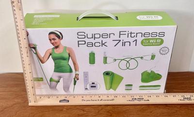 LOT 141B: Unopened Nintendo Super Fitness Pack for Wii Fit & Aerobic Step for Wii Fit