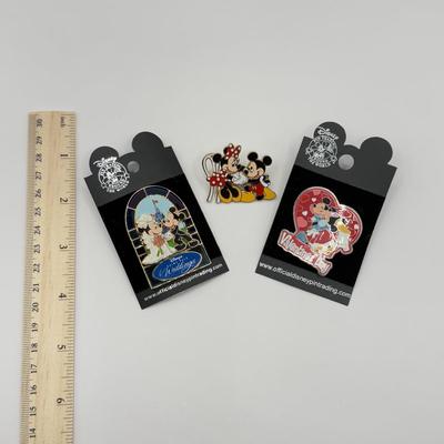 LOT 153J: Disney Mickey & Minnie Trading Pins - Mickey Proposing, Disney Fairy Tale Weddings & Valentine’s Day