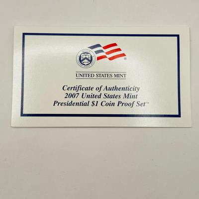 LOT 155B: 2007 United States Mint Silver Proof Set