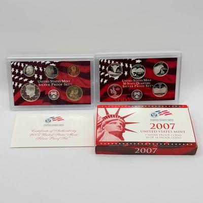 LOT 155B: 2007 United States Mint Silver Proof Set