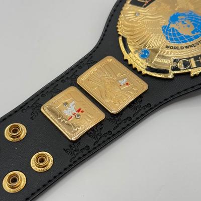 LOT 156J: 2001 Officially Licensed World Wrestling Federation WWF Mini Championship Belt w/ WWF Attitude Sleeve