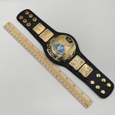 LOT 156J: 2001 Officially Licensed World Wrestling Federation WWF Mini Championship Belt w/ WWF Attitude Sleeve