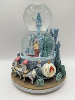 LOT 180B: Disney Cinderella “A Dream Is A Wish Your Heart Makes” Musical Snow Globe