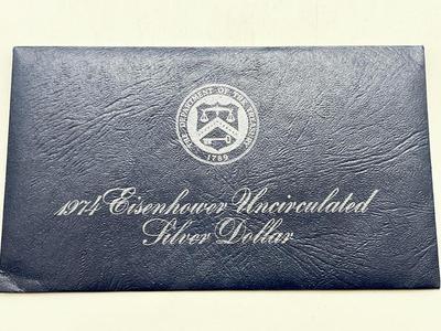 LOT 205J: 1974 Eisenhower Uncirculated Silver Dollar