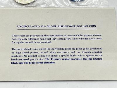 LOT 205J: 1974 Eisenhower Uncirculated Silver Dollar