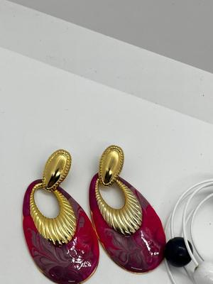 LOT 226J: Large Collection of Brightly Colored Retro Earrings