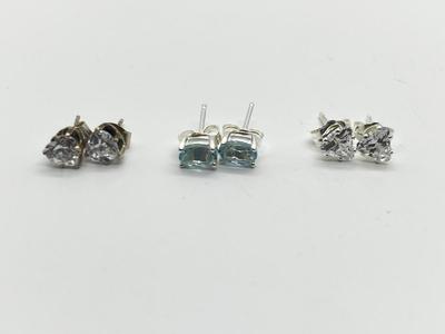 LOT 230J: Collection of Sterling Earrings-10.13 GTW