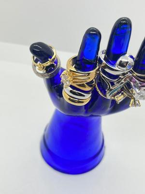 LOT 232J: Large Collection of Costume Rings Sizes 6-9