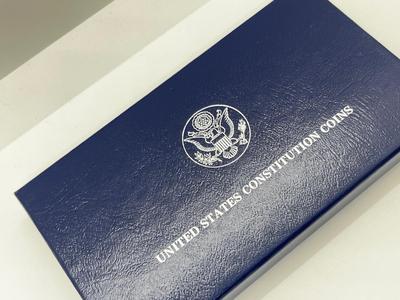 LOT 235J: 1987 US Constitution Silver Dollar Proof Coin-One Ounce .90 Silver