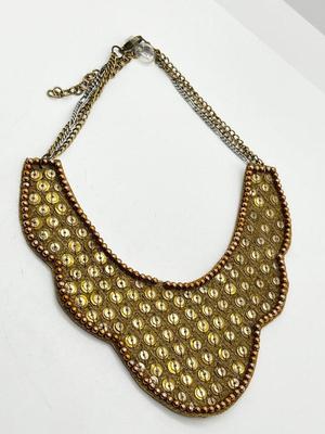 LOT 237J: Unique Funky Necklace Collection + Turquoise Beaded Bracelet