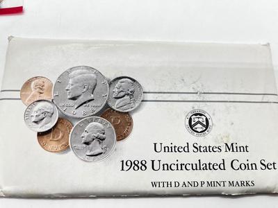 LOT 238J: Large Collection of Uncirculated and Proof US Coin Sets