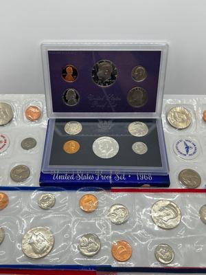 LOT 238J: Large Collection of Uncirculated and Proof US Coin Sets