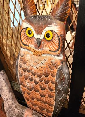 Lot #53 Large Owl Wall Decor - 25" tall