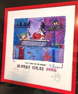 Lot #55 Matt Rinard Dog Print - 2006 - Can't Rain on Our Parade" - limited/signed