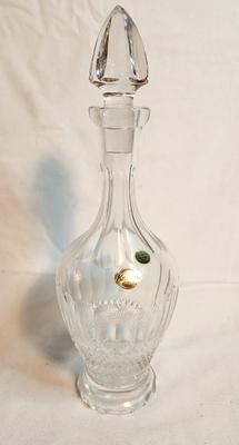 Lot #58 Knittel Lead Crystal Decanter w/label - never used