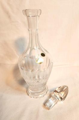 Lot #58 Knittel Lead Crystal Decanter w/label - never used