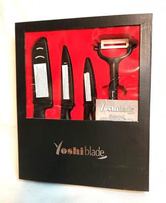 Lot #60 Yoshi Blade - four piece Knife/Utensil Set in Box