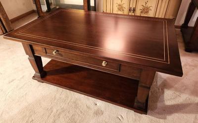 Lot #63 Eddie Bauer Home Coffee Table with Drawer