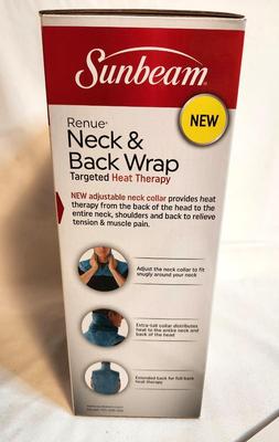 Lot #67 New in Box Sunbeam Heat Therapy Neck & Back Wrap