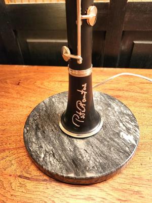 Lot #73 Vintage Clarinet signed by Pete - now a Table Lamp