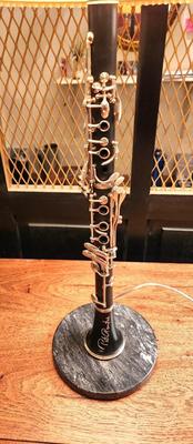 Lot #73 Vintage Clarinet signed by Pete - now a Table Lamp