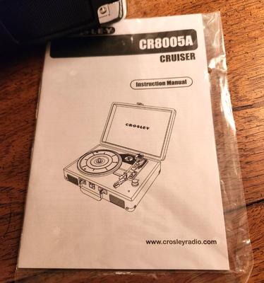 Lot #74 Crosley Cruiser Portable Suitcase Turntable - works