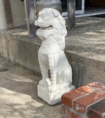 Pair of Chinese Dog Lion Garden Statues