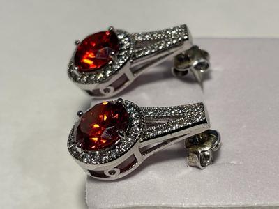 New Never Worn Dainty .925 Sterling Silver Designer Stud Back Earrings as Pictured. FREE DOMESTIC SHIPPING.