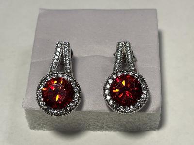 New Never Worn Dainty .925 Sterling Silver Designer Stud Back Earrings as Pictured. FREE DOMESTIC SHIPPING.