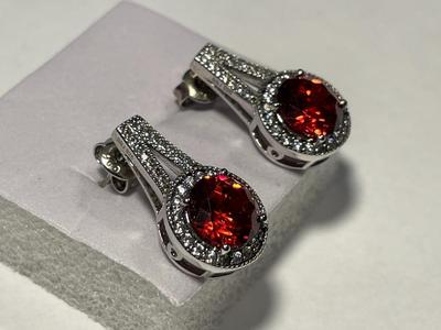 New Never Worn Dainty .925 Sterling Silver Designer Stud Back Earrings as Pictured. FREE DOMESTIC SHIPPING.