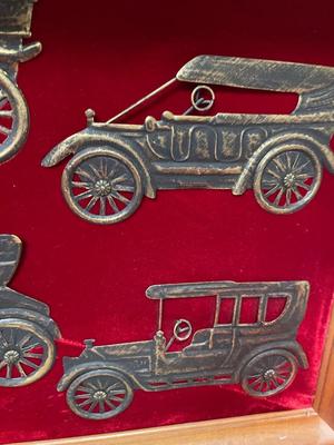 1966 license plate & car wall art