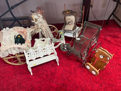 Doll buggies, planters, etc