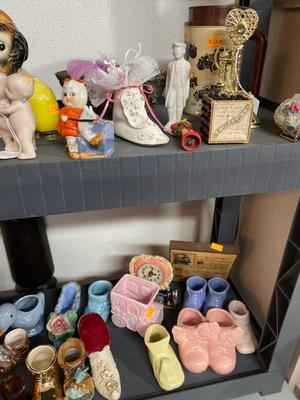 Vintage Indian bobble heads, figurines & planters