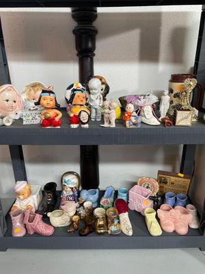 Vintage Indian bobble heads, figurines & planters