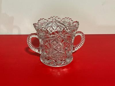 3 Thick Glass Set - Pitcher, Celery Vase, and small vase