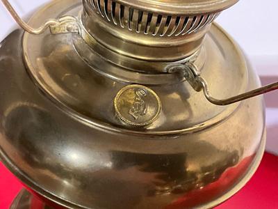 Rayo Lamp, Glass top and brass base - electric