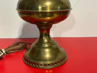Rayo Lamp, Glass top and brass base - electric