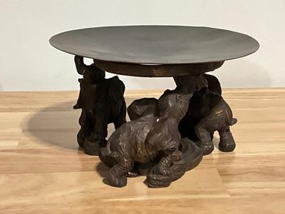 Elephant Candle Stand, Bowl, Plate and Statues