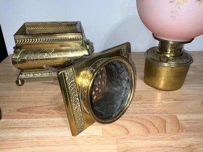 Vintage The Parker Lamp Company Hurricane Lamp