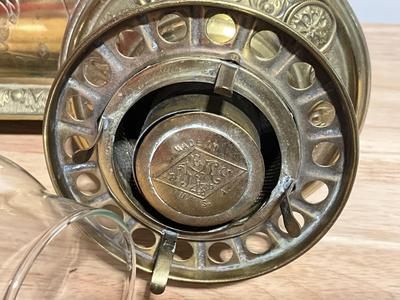 Vintage The Parker Lamp Company Hurricane Lamp