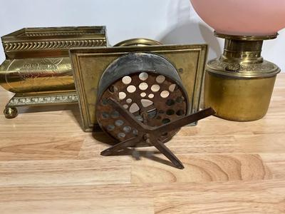 Vintage The Parker Lamp Company Hurricane Lamp