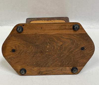 Vintage Wooden Frame Table Top Dresser Vanity Stationary Swivel Mirror