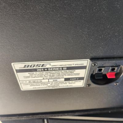 Pair Bose Bookend Speakers 201 Series III