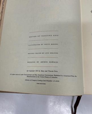 Vintage 1965 A Treasury of Great Recipes by Mary & Vincent Price