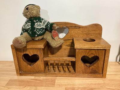 Oak Shelf and Hollybeary Teddy Bear