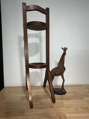 Giraffe and Plant Stand